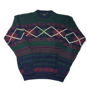 Structure Wild Geometric Heavyweight Sweater 80s